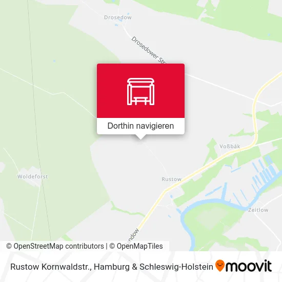 Rustow Kornwaldstr. Karte