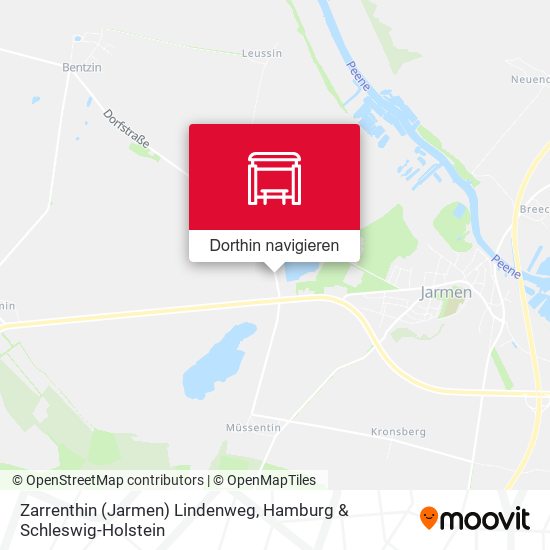 Zarrenthin (Jarmen) Lindenweg Karte