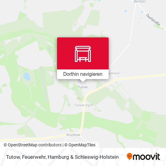 Tutow, Feuerwehr Karte