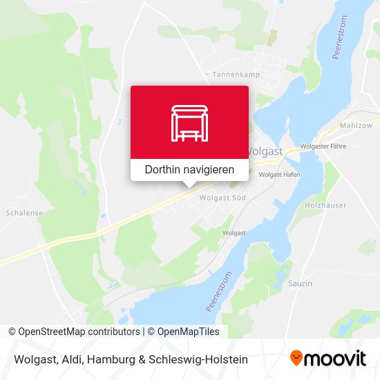 Wolgast, Aldi Karte