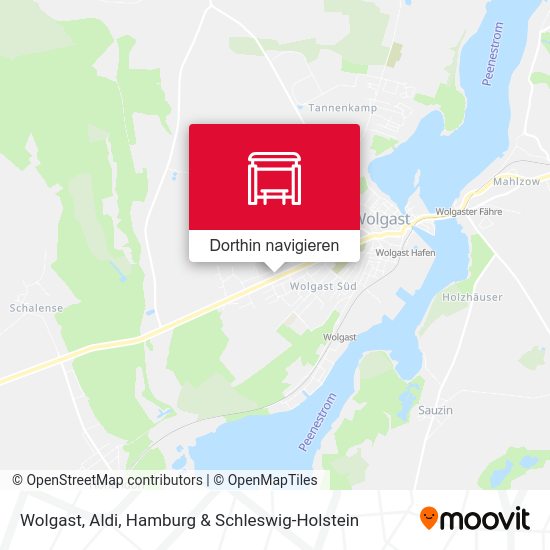 Wolgast, Aldi Karte