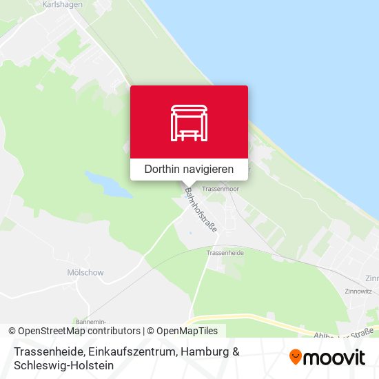 Trassenheide, Einkaufszentrum Karte