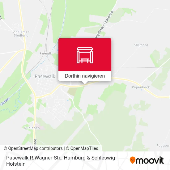 Pasewalk R.Wagner-Str. Karte