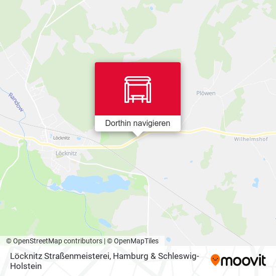 Löcknitz Straßenmeisterei Karte