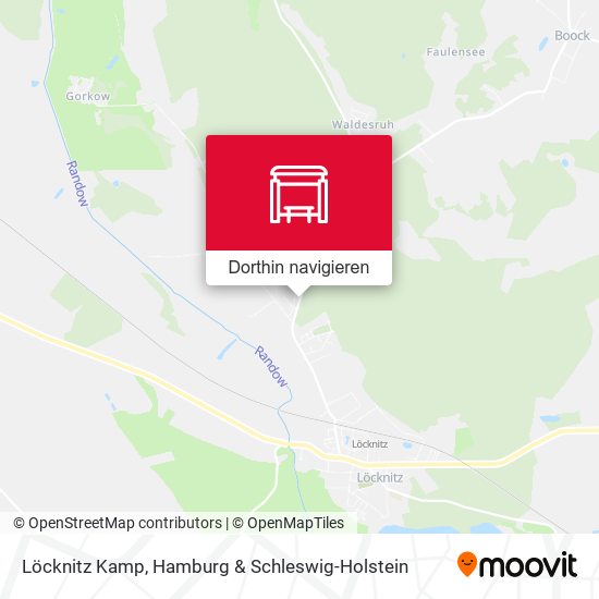 Löcknitz Kamp Karte