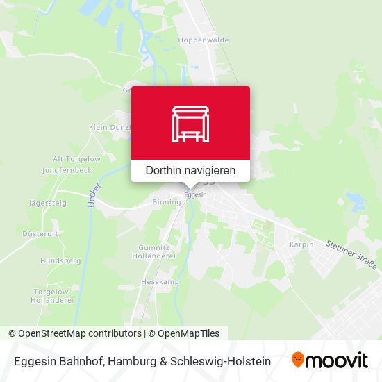 Eggesin Bahnhof Karte