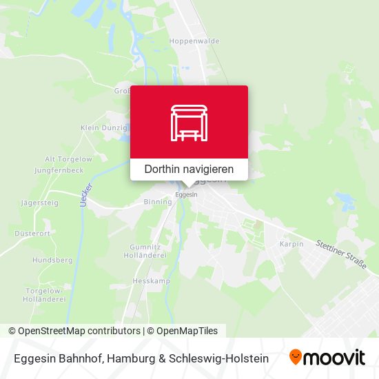 Eggesin Bahnhof Karte