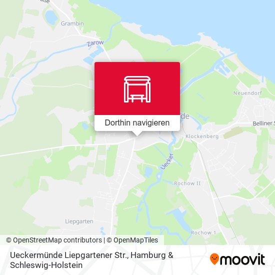 Ueckermünde Liepgartener Str. Karte