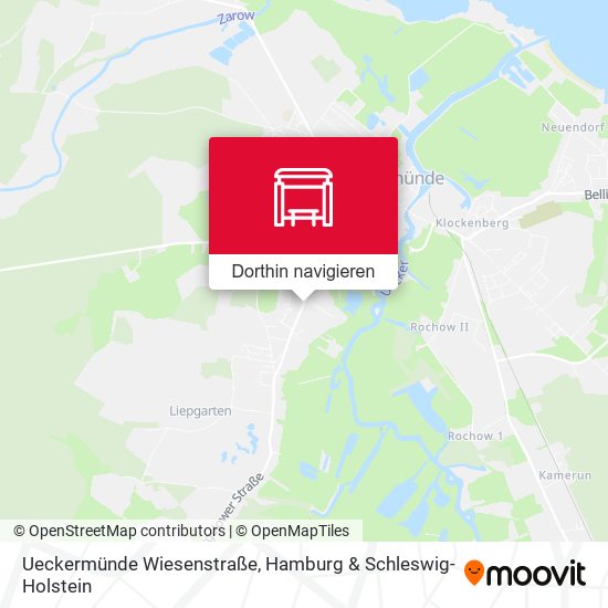 Ueckermünde Wiesenstraße Karte