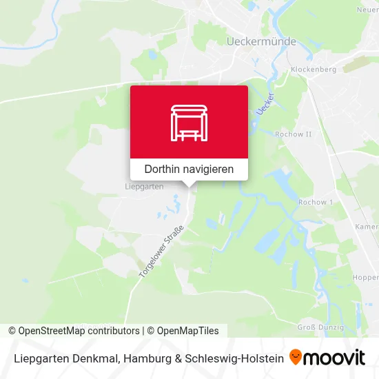 Liepgarten Denkmal Karte