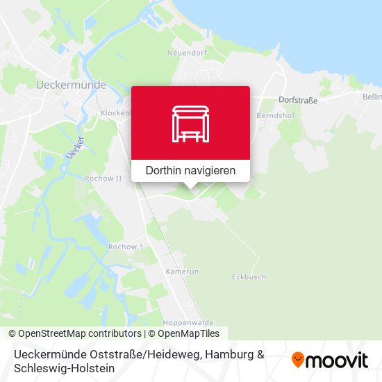 Ueckermünde Oststraße/Heideweg Karte