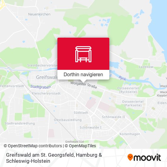 Greifswald am St. Georgsfeld Karte