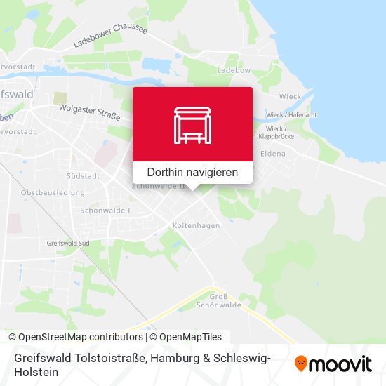 Greifswald Tolstoistraße Karte