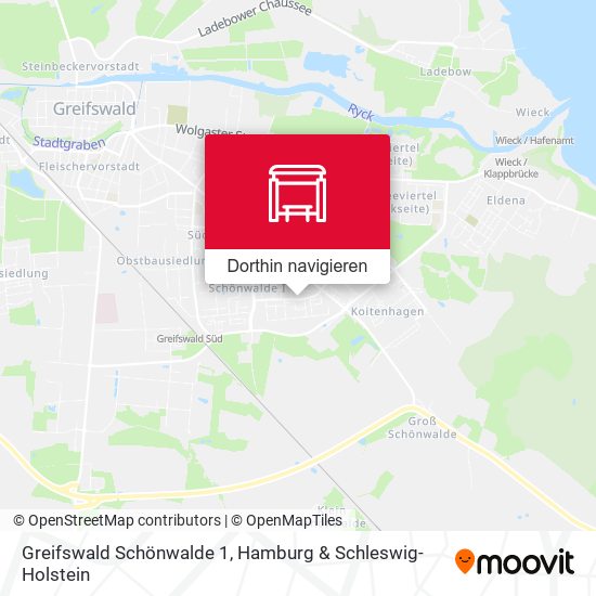 Greifswald Schönwalde 1 Karte
