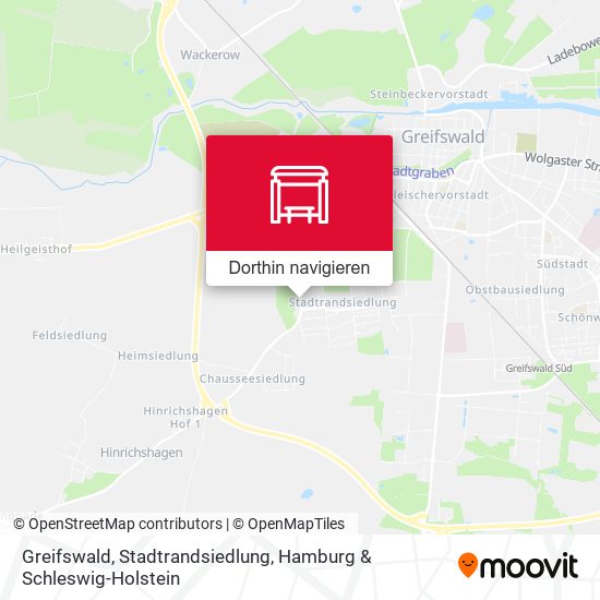 Greifswald, Stadtrandsiedlung Karte