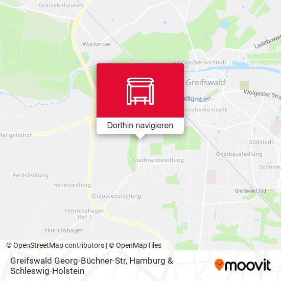 Greifswald Georg-Büchner-Str Karte