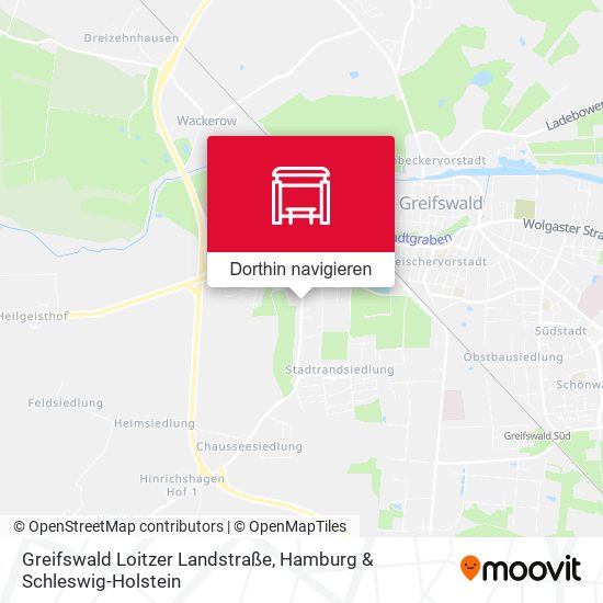 Greifswald Loitzer Landstraße Karte