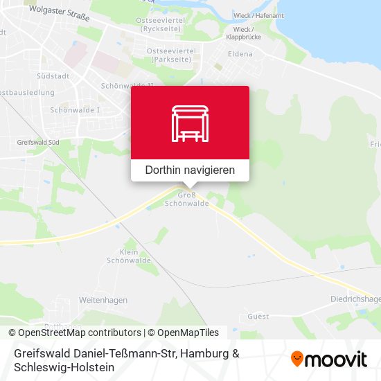 Greifswald Daniel-Teßmann-Str Karte