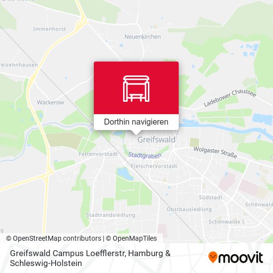 Greifswald Campus Loefflerstr Karte