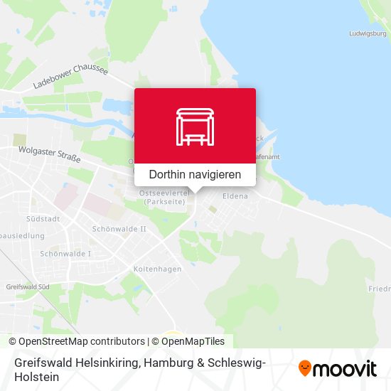 Greifswald Helsinkiring Karte