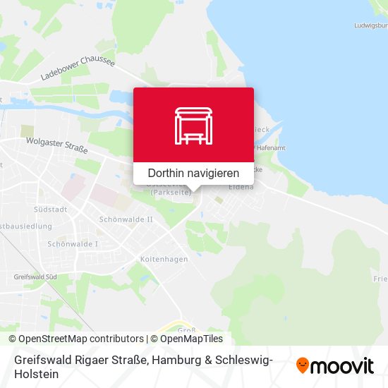 Greifswald Rigaer Straße Karte