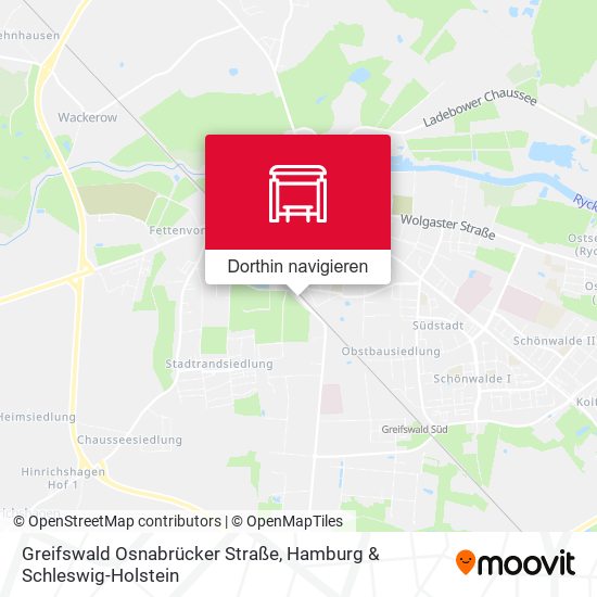 Greifswald Osnabrücker Straße Karte