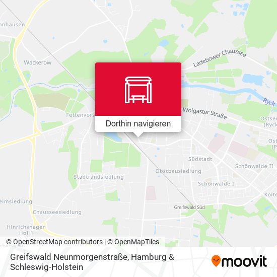 Greifswald Neunmorgenstraße Karte