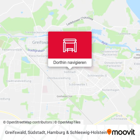 Greifswald, Südstadt Karte