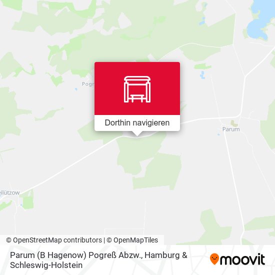 Parum (B Hagenow) Pogreß Abzw. Karte