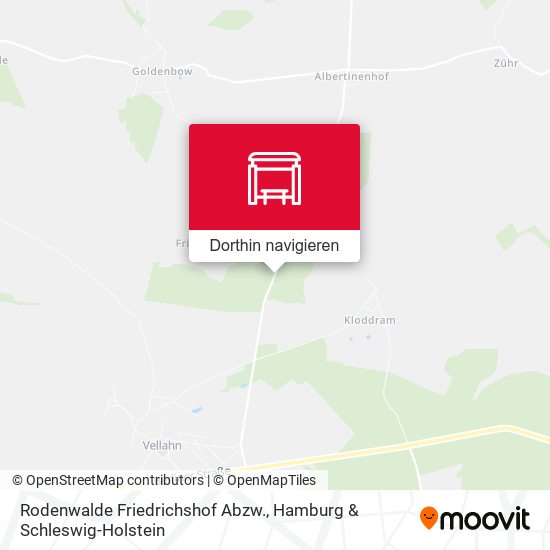 Rodenwalde Friedrichshof Abzw. Karte