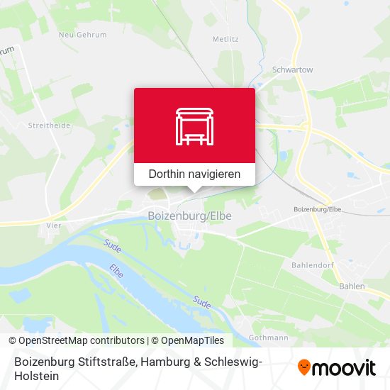 Boizenburg Stiftstraße Karte