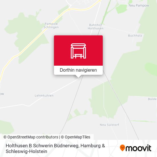 Holthusen B Schwerin Büdnerweg Karte