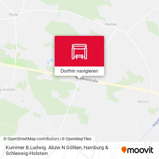 Kummer B Ludwig. Abzw N Göhlen Karte