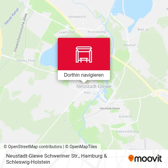 Neustadt-Glewe Schweriner Str. Karte