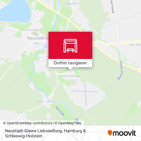 Neustadt-Glewe Liebsiedlung Karte