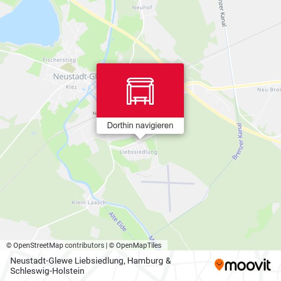 Neustadt-Glewe Liebsiedlung Karte