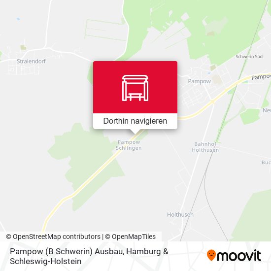 Pampow (B Schwerin) Ausbau Karte