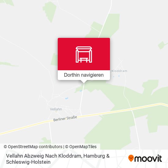 Vellahn Abzweig Nach Kloddram Karte