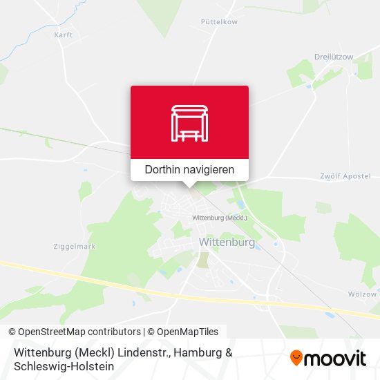 Wittenburg (Meckl) Lindenstr. Karte