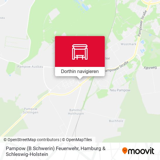 Pampow (B Schwerin) Feuerwehr Karte