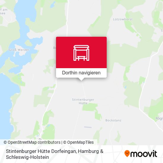 Stintenburger Hütte Dorfeingan Karte