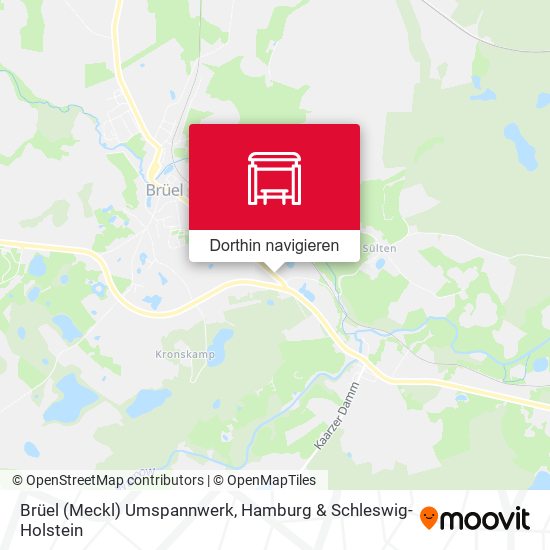 Brüel (Meckl) Umspannwerk Karte