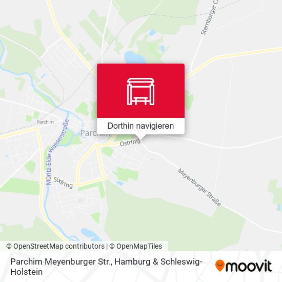 Parchim Meyenburger Str. Karte