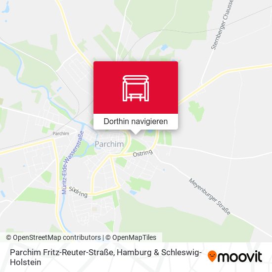 Parchim Fritz-Reuter-Straße Karte