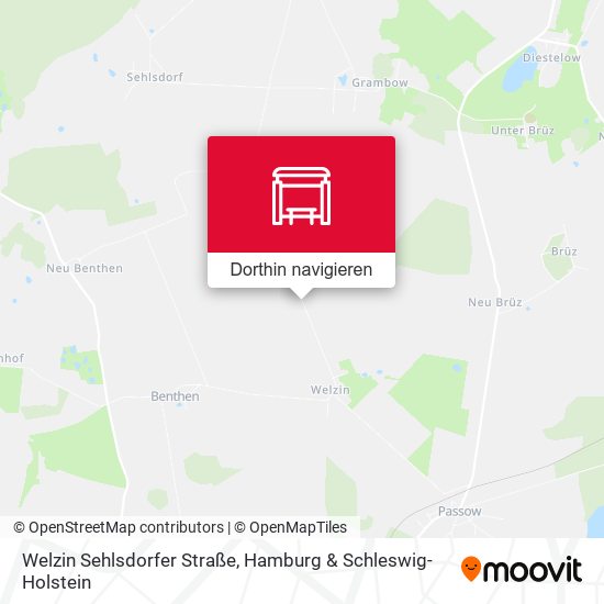 Welzin Sehlsdorfer Straße Karte