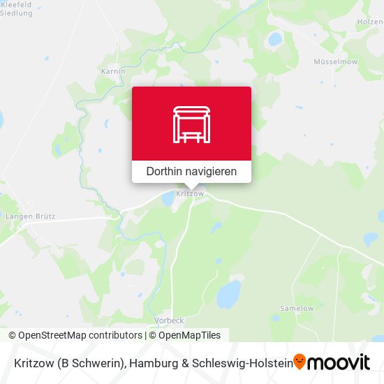 Kritzow (B Schwerin) Karte