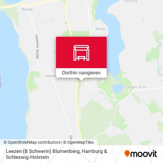 Leezen (B Schwerin) Blumenberg Karte