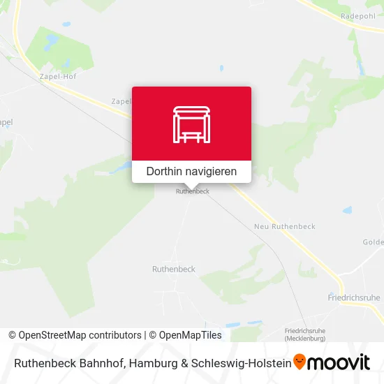 Ruthenbeck Bahnhof Karte