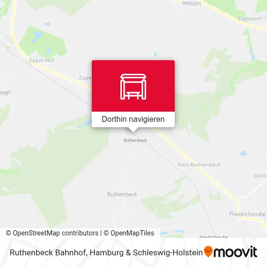 Ruthenbeck Bahnhof Karte