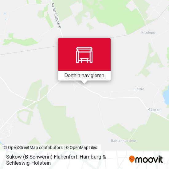 Sukow (B Schwerin) Flakenfort Karte